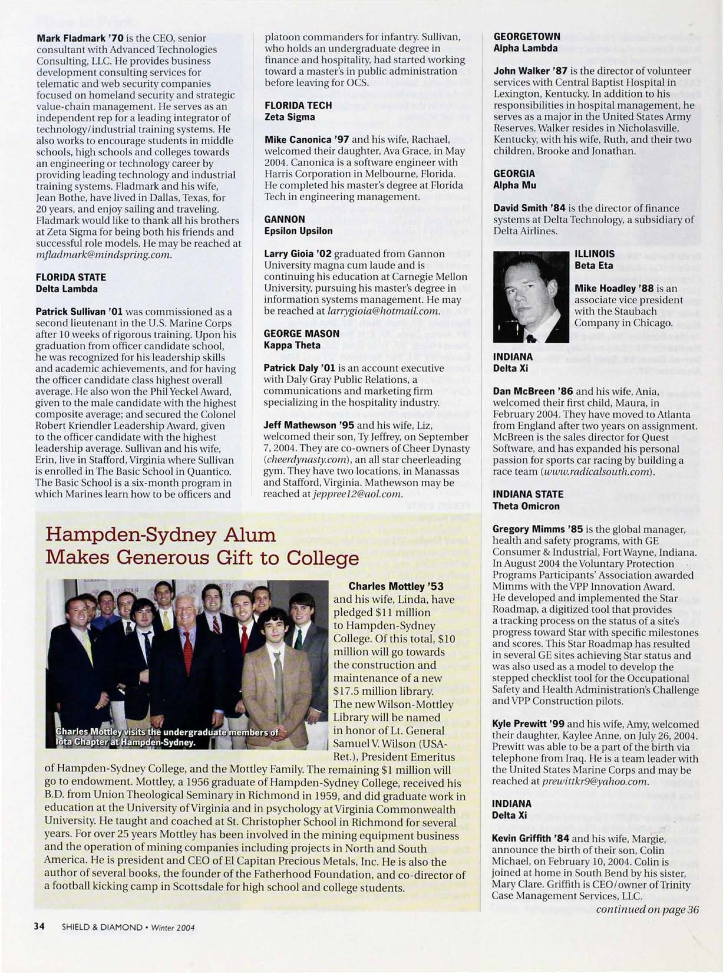 Hampden-Sydney Alum Makes Generous Gift To College